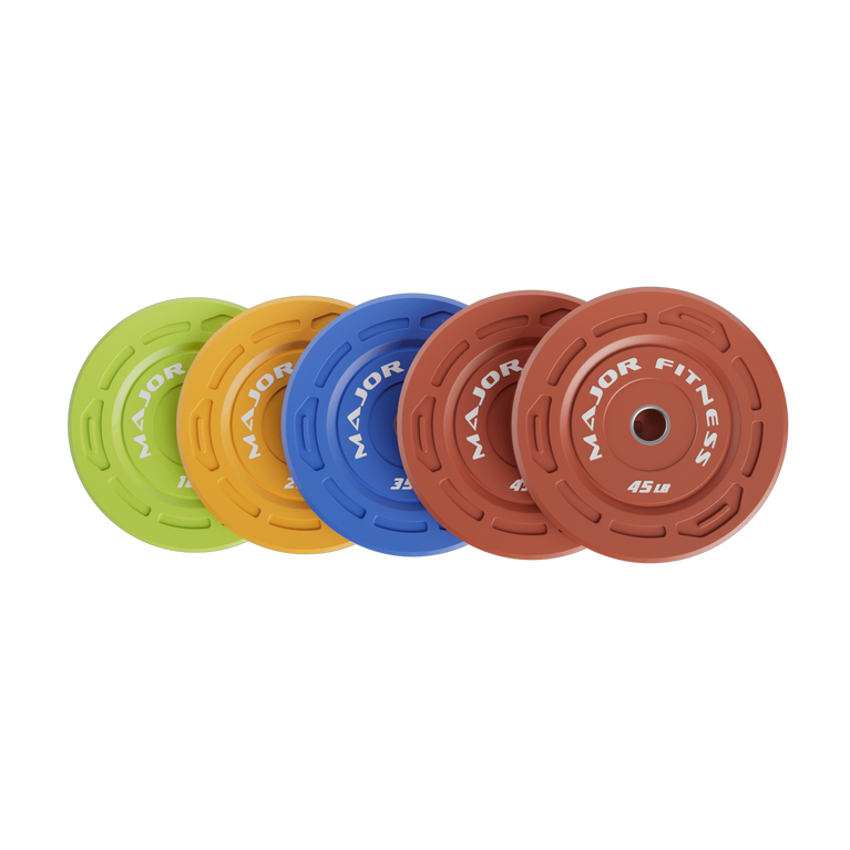 Major Fitness Color Grip Low Bounce Bumper Plates