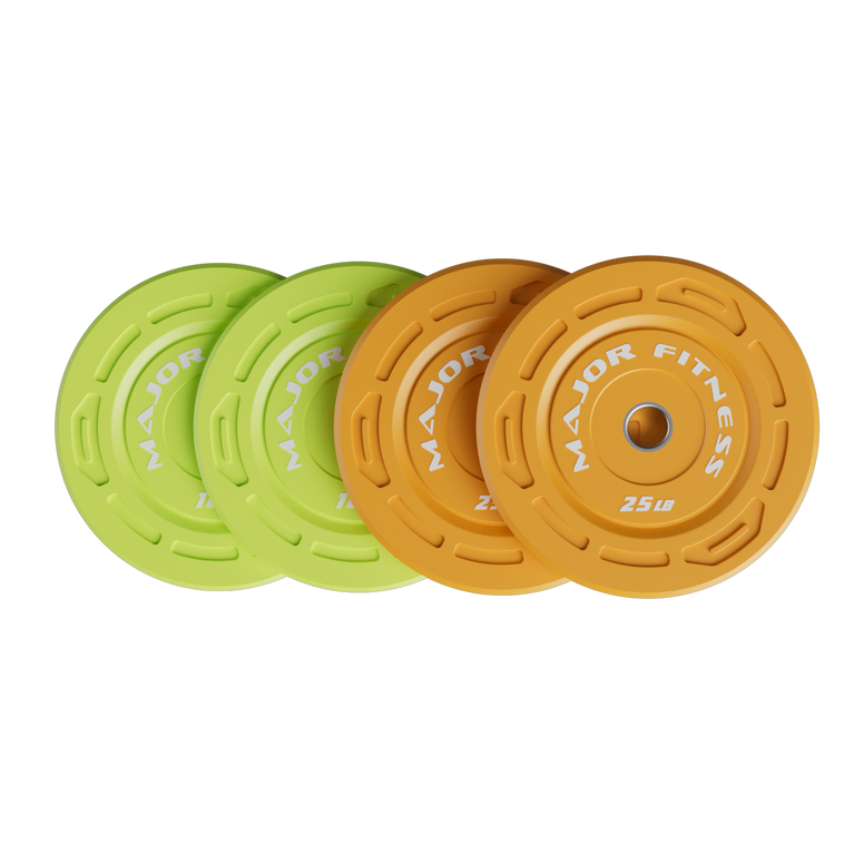 Major Fitness Color Grip Low Bounce Bumper Plates