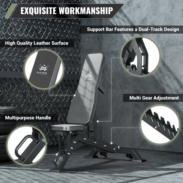 Major Fitness Adjustable Bench | 590KG Capacity Weight Bench PLT01