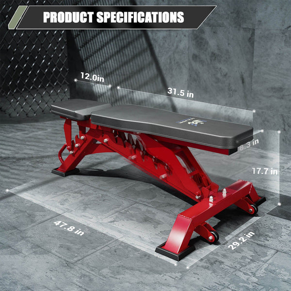 Major Fitness Adjustable Bench | 590KG Capacity Weight Bench PLT01
