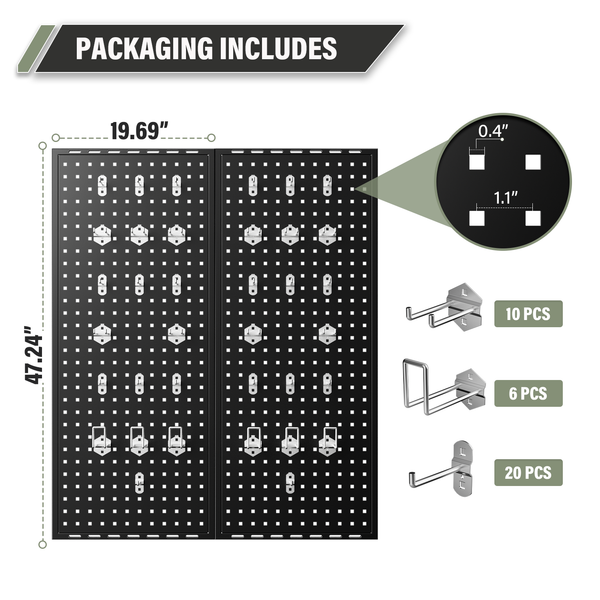 Major Fitness Wall-Mount Storage Panel