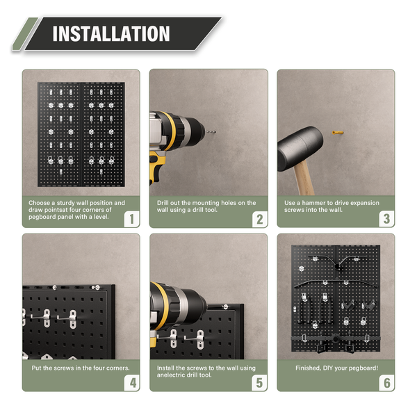 Major Fitness Wall-Mount Storage Panel