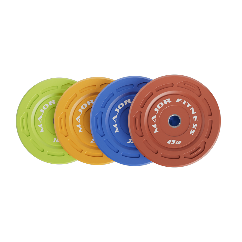 Major Fitness Color Grip Low Bounce Bumper Plates