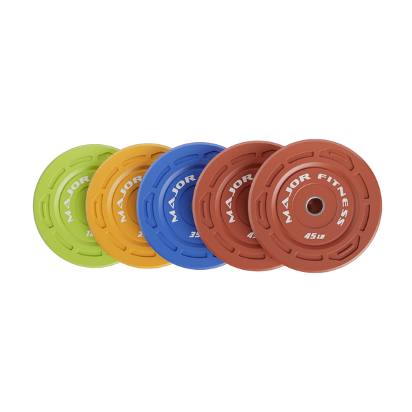 Major Fitness Color Grip Low Bounce Bumper Plates
