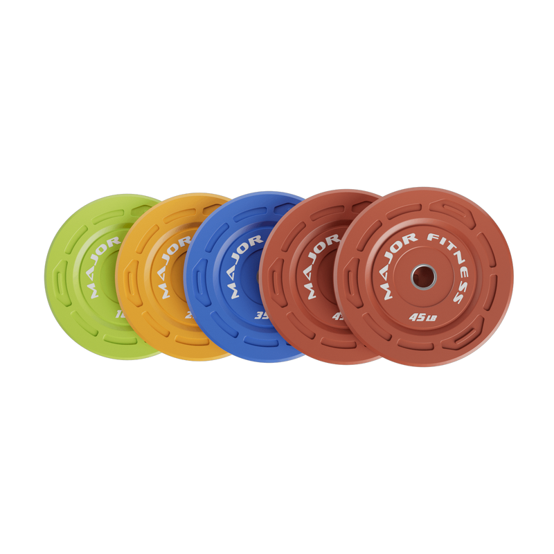 Major Fitness Color Grip Low Bounce Bumper Plates