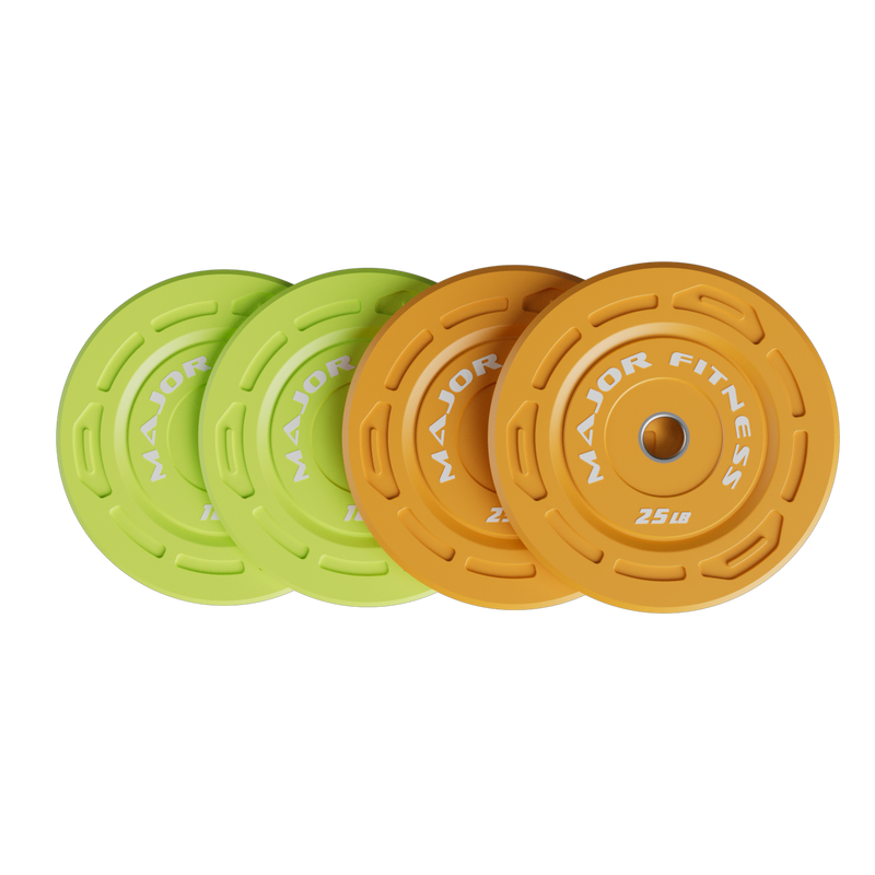 Major Fitness Color Grip Low Bounce Bumper Plates