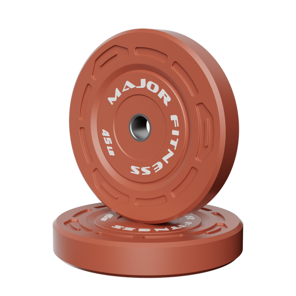 Major Fitness Color Grip Low Bounce Bumper Plates
