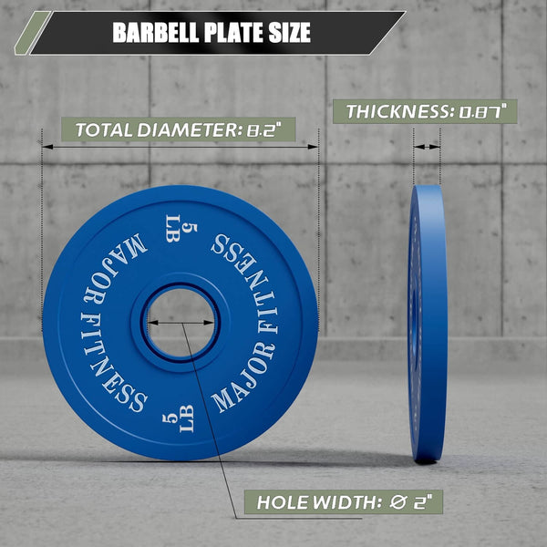 Major Fitness Change Plates 0.57KG-4.54KG Set