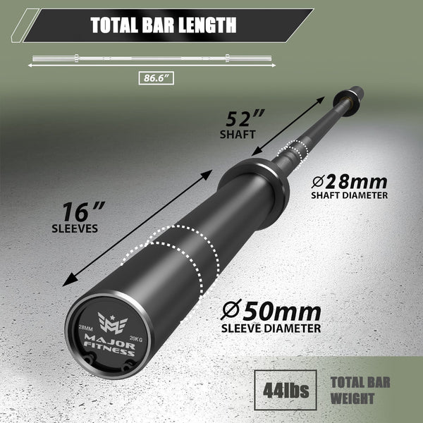 Major Fitness 220CM 20KG Home Gym Barbell
