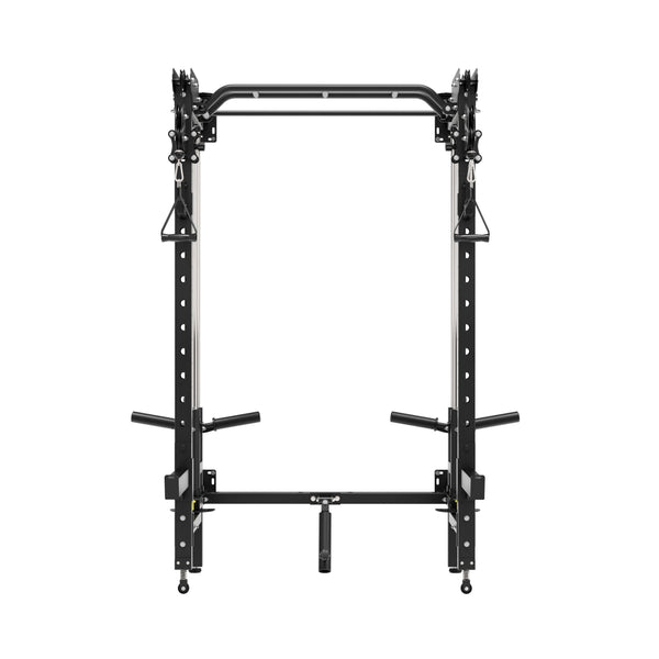 Major Fitness home gym power rack lightning f35 black front view
