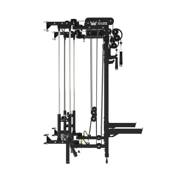 Major Fitness home gym power rack lightning f35 black left view
