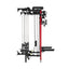 Major Fitness home gym power rack lightning f35 red left view
