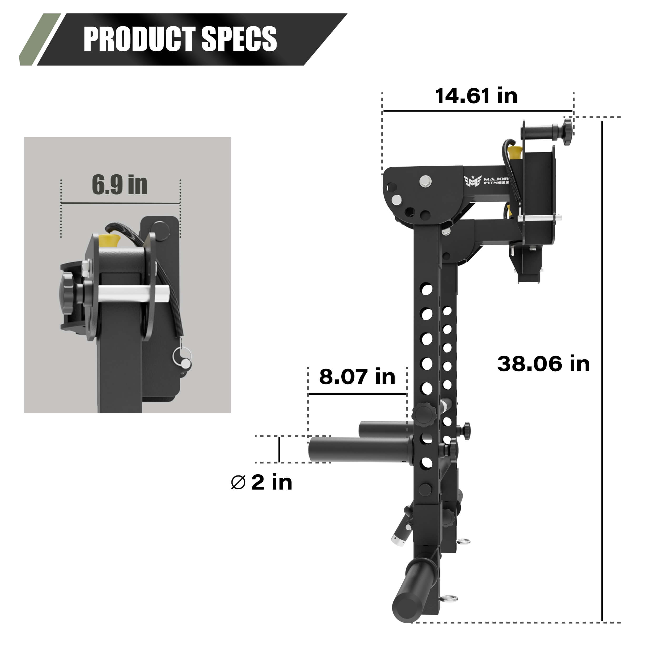Rack Attachment Lever Arms - Major Fitness